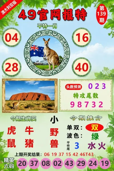 新澳大利亚正版挂牌图
