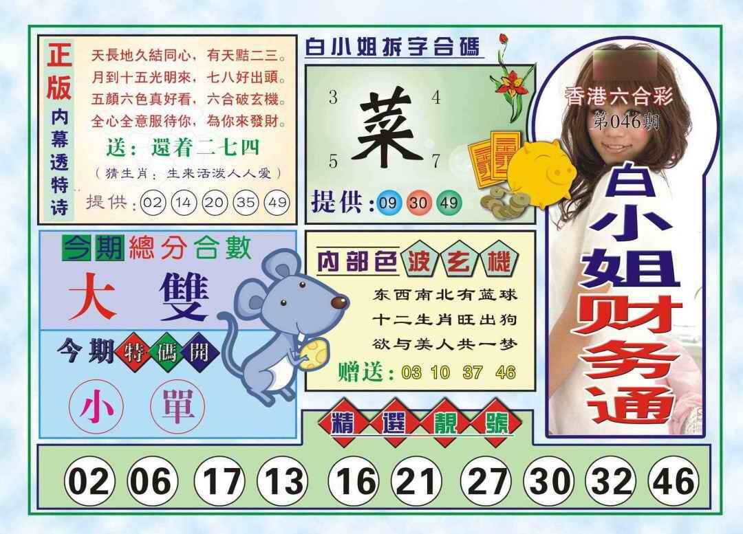 港彩图库 2026 白小姐财务通(新图)